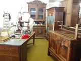 a room with a lot of furniture in it
