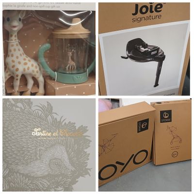 four pictures of a giraffe in a box and a giraffe in a box and a giraffe in a box