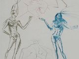 an image of a drawing of a man and a woman standing next to each other