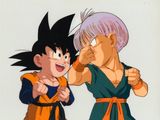 Gohan de Dragon Ball et Gohan se battant dans une scène de Dragon Ball : Gohan