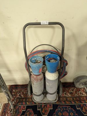 Chalumeau avec 2 bouteilles de gaz - Photo 1