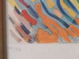 a picture of a painting on the wall of a room