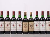 six bouteilles de vin rouge alignées sur une table