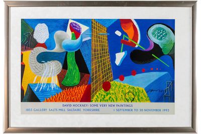 HOCKNEY DAVID (° 1937) lithographie couleur offset comme aff…