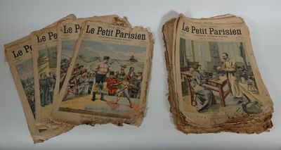 LE PETIT PARISIEN Coupures de journaux de 1904, 50 exemplair…