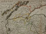 an old map of france showing the route of the french empire