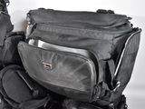 two bags that are stacked on top of each other