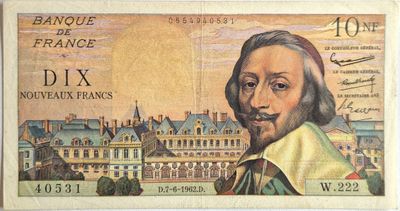10 NF Richelieu 7/6/1962, TTB+