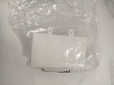 a plastic bag with a white object inside of it