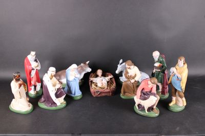 figurines of the nativity of jesus, mary, joseph, joseph, and joseph