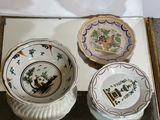 two bowls and a bowl on a table