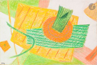 dessin représentant un panier de carottes surmonté d'une tige verte