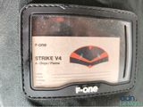 a sticker on the back of a bag that says strike v4