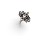 an antique diamond cluster ring