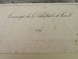 an old envelope with writing on it sitting on a table