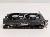 a close up of a video card with two fans on top of it