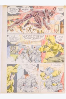 an image of a comic book with a comic strip in it
