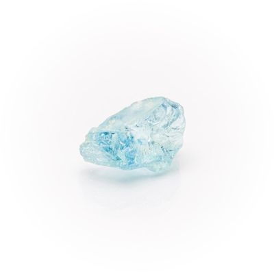 a blue diamond on a white background