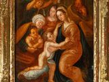 an image of a painting of a woman holding a baby