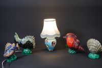 Vallauris, lot de 5 lampes poissons et coquillages en cérami… (photo 2)