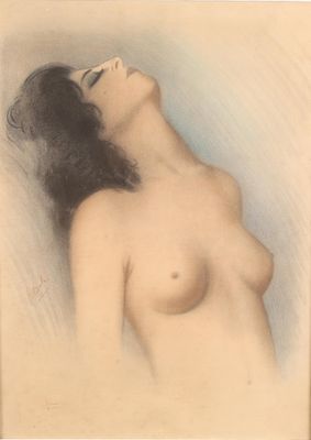 une image représentant le dessin d'une femme nue aux cheveux longs