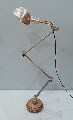 a lamp that is on top of a table