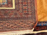 an image of a close up of a rug on a table
