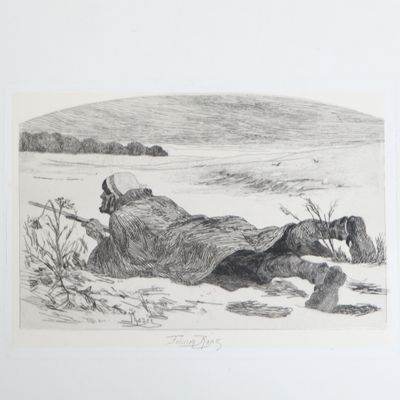 une image représentant le dessin d'une femme allongée par terre