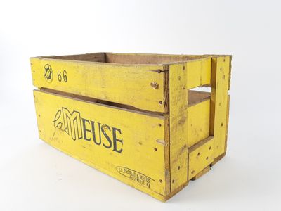 Caisse bois bière LA MEUSE (1966).