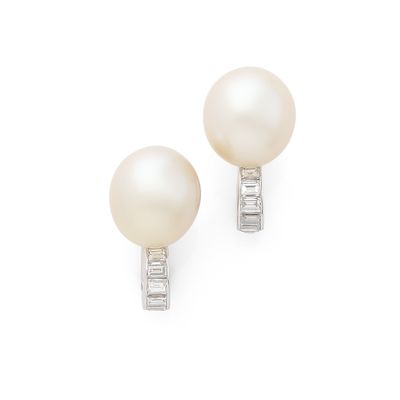 CARTIER Paire de motifs d'oreilles “Perles de culture” - Photo 1