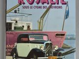 the front cover of a book with a picture of an old car in front of a pink boat