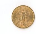 an image of a gold coin on a white surface