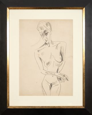 Raoul Hausmann (1886-1971) Hannah Höch 1916 Fusain sur papie…