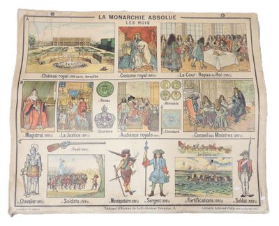 an old french newspaper with a bunch of pictures of people on it