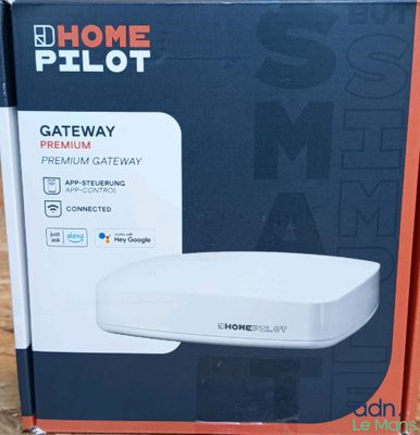 a box with a remote control inside of it
