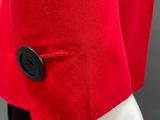 a close up of a red jacket on a mannequin mannequin mannequin mannequin mannequin mannequin mannequin manne
