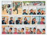 an image of a comic strip with a cartoon of a man in uniform