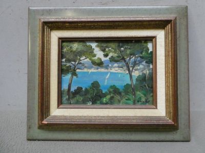 a picture of a painting hanging on the wall