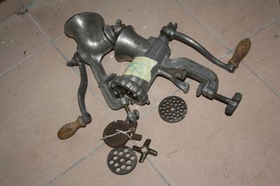a bunch of old items that are on the floor