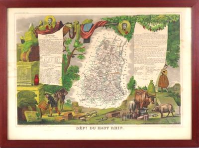 D'après Levasseur. "Carte du département du Haut Rhin", esta…