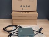a box with two cables and a box with two boxes on top of it