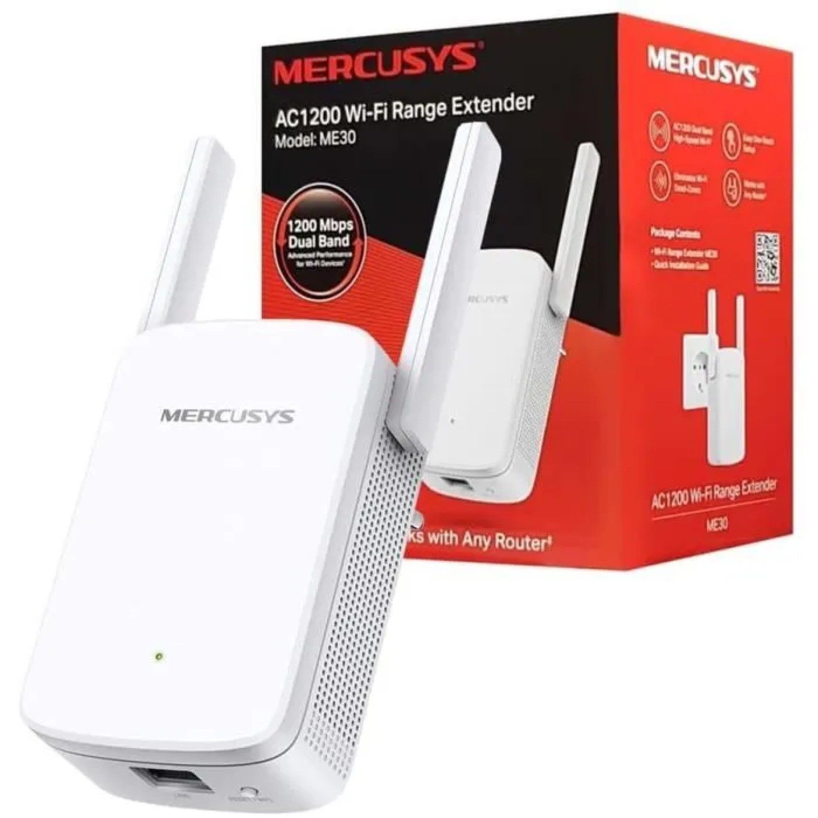 10798-528 / Répéteur WiFi Puissant AC1200 Mbps - MERCURSYS -…