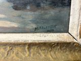 an image of a close up of a painting on a window sill