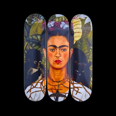 Frida KAHLO Autoportrait au collier d'épines et colibri