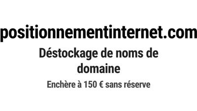 Nom de domaine positionnementinternet.