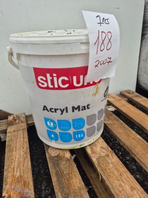 Seau de peinture Stic Uno, peinture acrylique mate, 15 L , d…