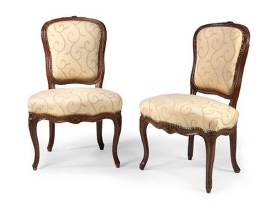 Paire de chaises en hêtre naturel