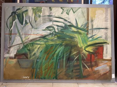 J. Davy HST SBG composition aux plantes vertes 89x130