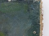 an image of a close up of a painting on a white surface