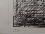 a black and white drawing of a square on the wall